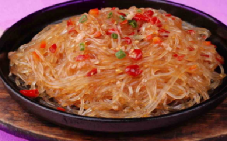肉末葛粉粉條